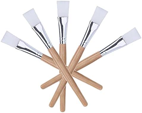 Facial Mask Brush Face-Mask Applicator Soft Facial Application Brush with Wooden Handle for Skin Care 5 Pics