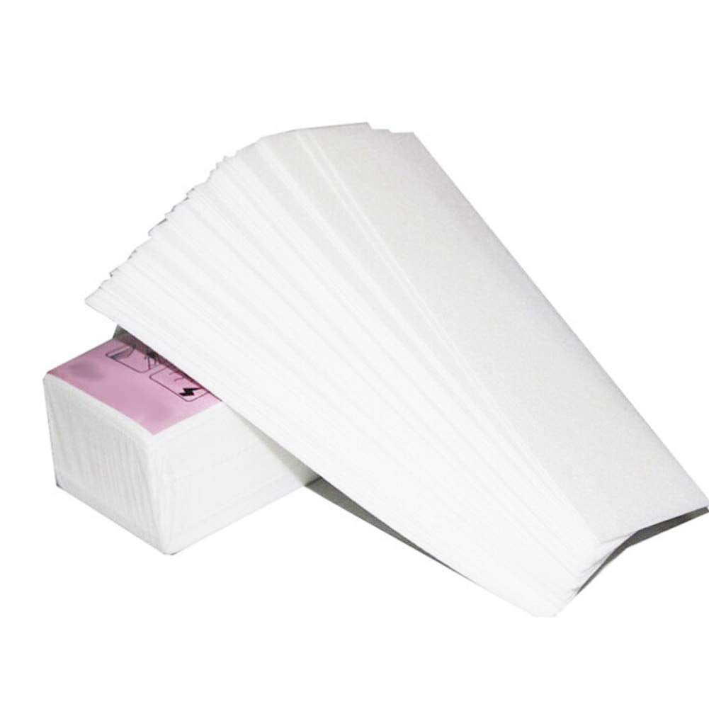 100Pcs Disposable Non-woven Wax Depilatory Paper Hair Removal strips