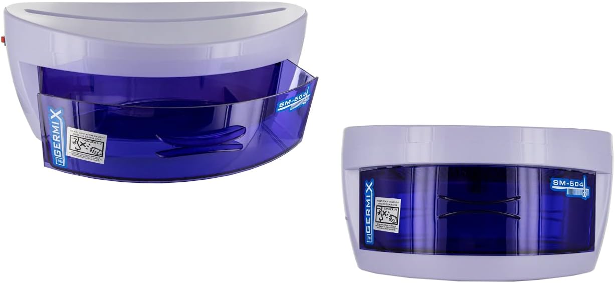 GERMIX UV Sterilizer for Sterilizing and Sanitize Beauty Tools, Nail Art Tools with Cabinet - Blue