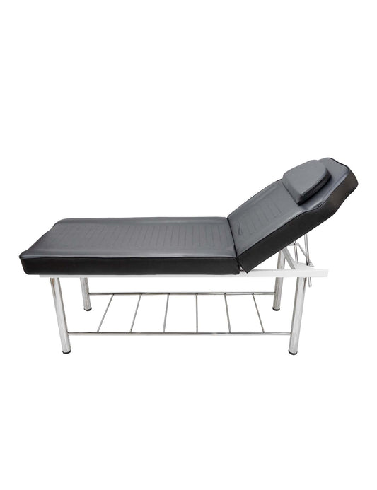 Massage Table Stationary Massage Bed Lash Spa Bed, Heavy Duty Massage Table Bed Physical Therapy Bed with Memory Foam Layer Salon Bed (Black)