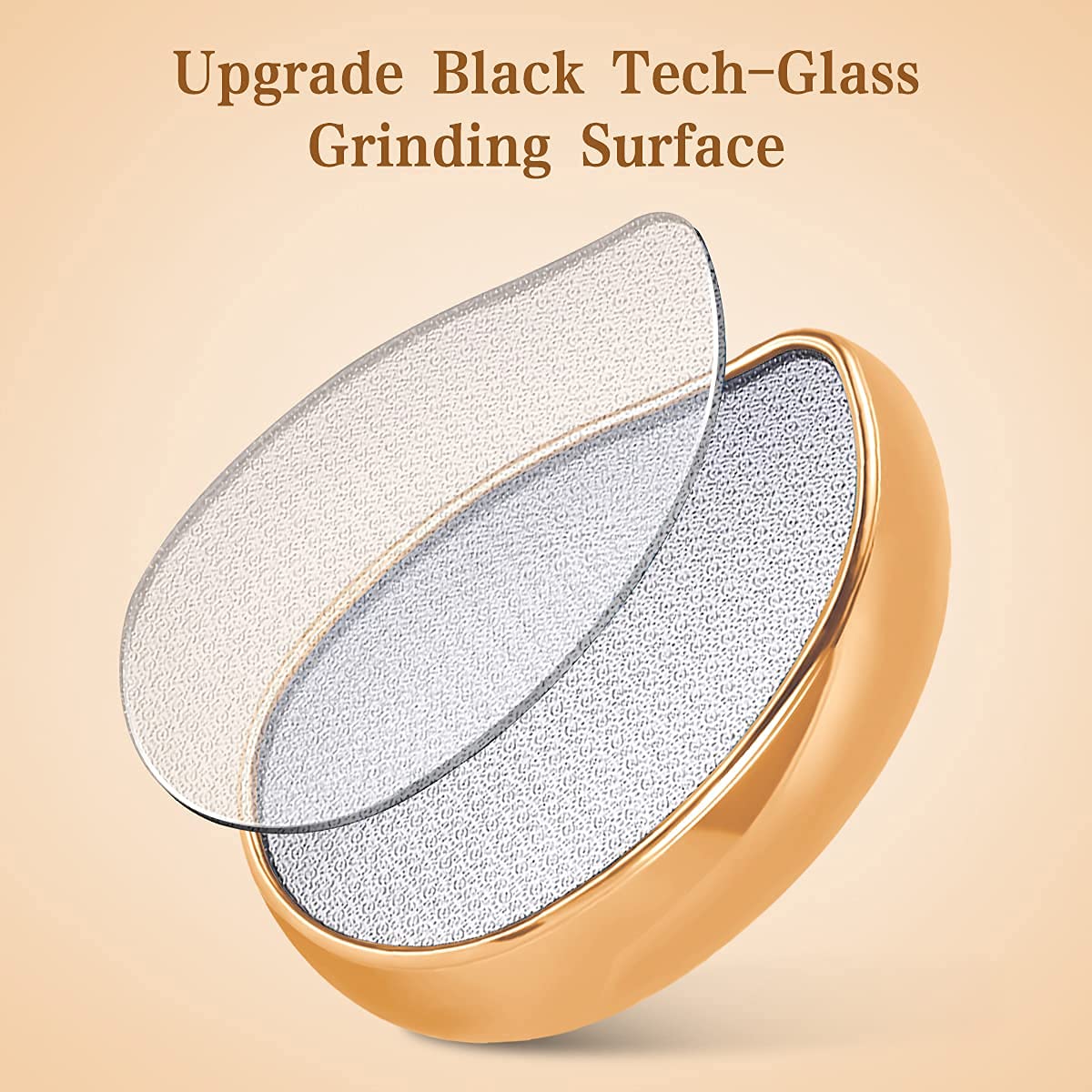 Glass Foot File Callus Remover, Innovative Nano Crystal Feet Scrubber for Travel Use, Portable Pedicure Foot Scraper for Cracked Heel (Normal)