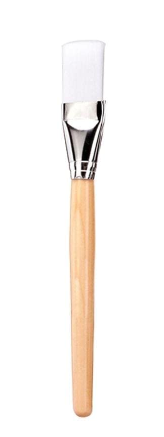 WOODEN FACE MASK-CREAM BRUSH