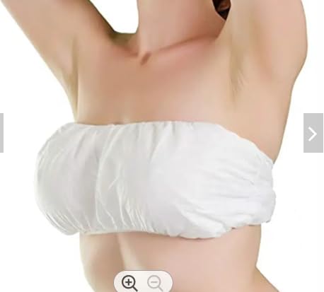 50 PCS NON WOVEN SPA BRA - WHITE | DISPOSABLE STRAPLESS UNDERWEAR |FREE SIZE - SALON WEAR |CLEARWAY