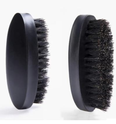 LA PERLA TECH Beard Brush for Men with Soft Nylon Bristles, Facial Hair Brushes for Men’s Grooming & Beard Care, Travel Friendly Beard Grooming Combs, Black SMALL