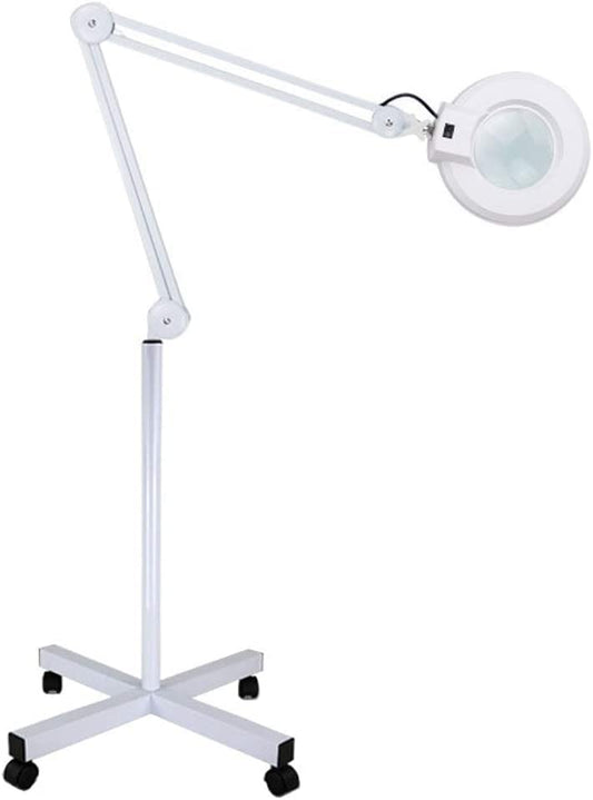 Magnifier Lamp, Magnification Lens with Stand,Flexible Height Adjustable-Clinic- Beauty- Salon -SPA-Nails