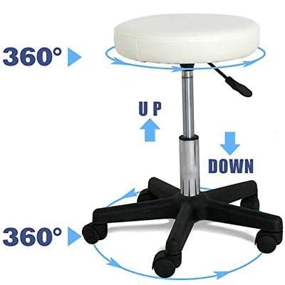 Adjustable Salon Stool Hydraulic Swivel Rolling Chair Facial Massage Stool