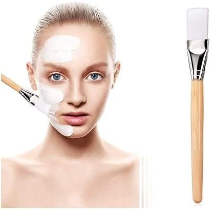 Facial Mask Brush Face-Mask Applicator Soft Facial Application Brush with Wooden Handle for Skin Care 5 Pics