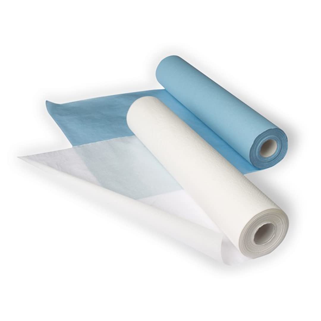 2 ROLL Disposable Non-Woven Bed Sheet, 50 Pcs/Roll Massage Table 80*180 Cm -Blue/White