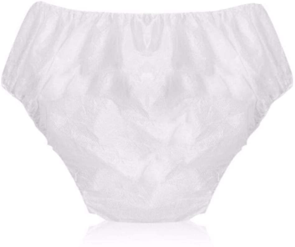 Disposable Non Woven Brief Panties Underwear Ladies Women White-Sauna-SPA-Massage