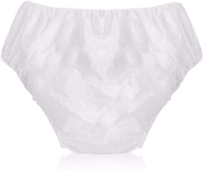 Disposable Non Woven Brief Panties Underwear Ladies Women White-Sauna-SPA-Massage