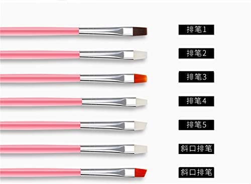 LA PERLA TECH 15 Pcs Brush For Manicure UV Gel Acrylic Nail Art Brush Tool Set For Manicure Drawing Pen Spot Nail Design Painting Pen white