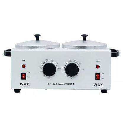 Double Wax Warmer, Professional Aluminum Hair Removal Wax Heater, Hard Wax Beads Melter Waxing Set Pot Body Dual Wax Heater Machine For Paraffin,Hair Removal