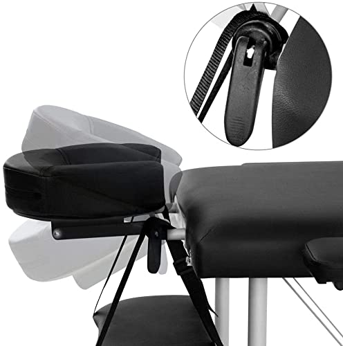 Profrssional Portable 3 Folding Massage Table Adjustable Height with Carry Case load capacity 250 KG