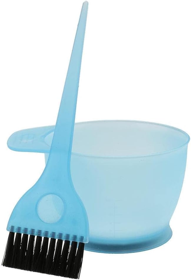 6-Piece Hair Dye Brush And Bowl Set Blue