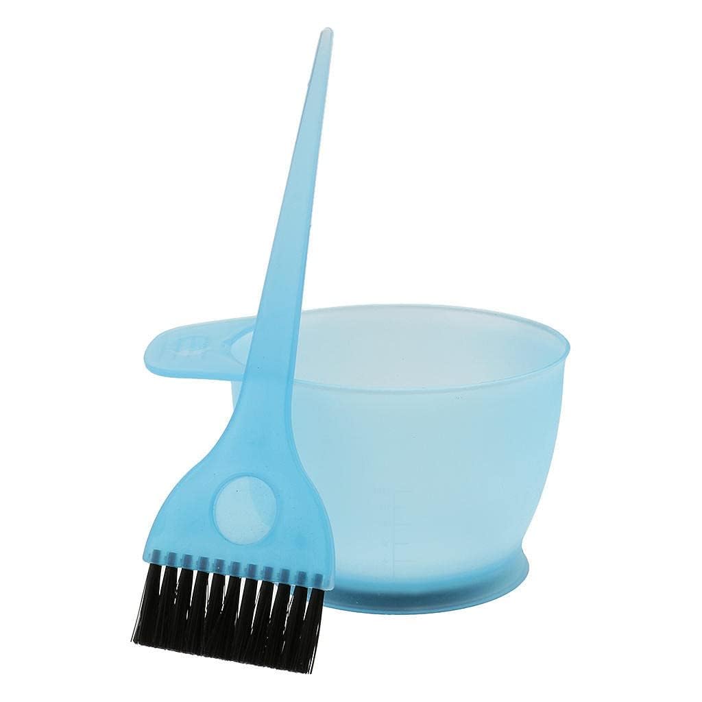 6-Piece Hair Dye Brush And Bowl Set Blue