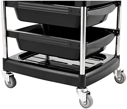 Professional Heavy Duty Pedicure -Manicure Stool Storage Cart for Nail Care Tools