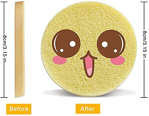 Compressed Cleansing, Exfoliating Facial Sponges -240 Pics Pva