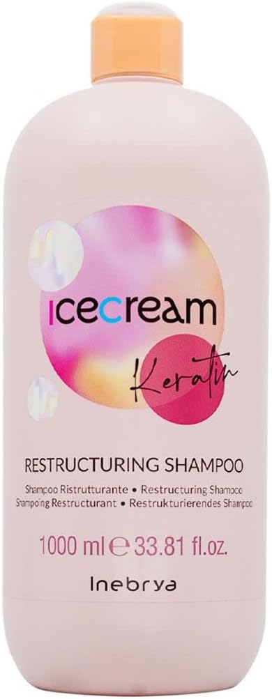 Inebrya Ice Cream Keratin Restructuring Shampoo - Shampoo Ristrutturante 1000ml