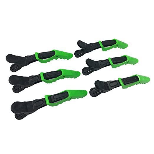 LA PERLA TECH 12pcs Salon Crocodile Hair Styling Clips-Sectioning Plastic Alligator Hair Clip For Thick Hair-Non-Slip DIY Accessories Hairgrip for Women and Girls