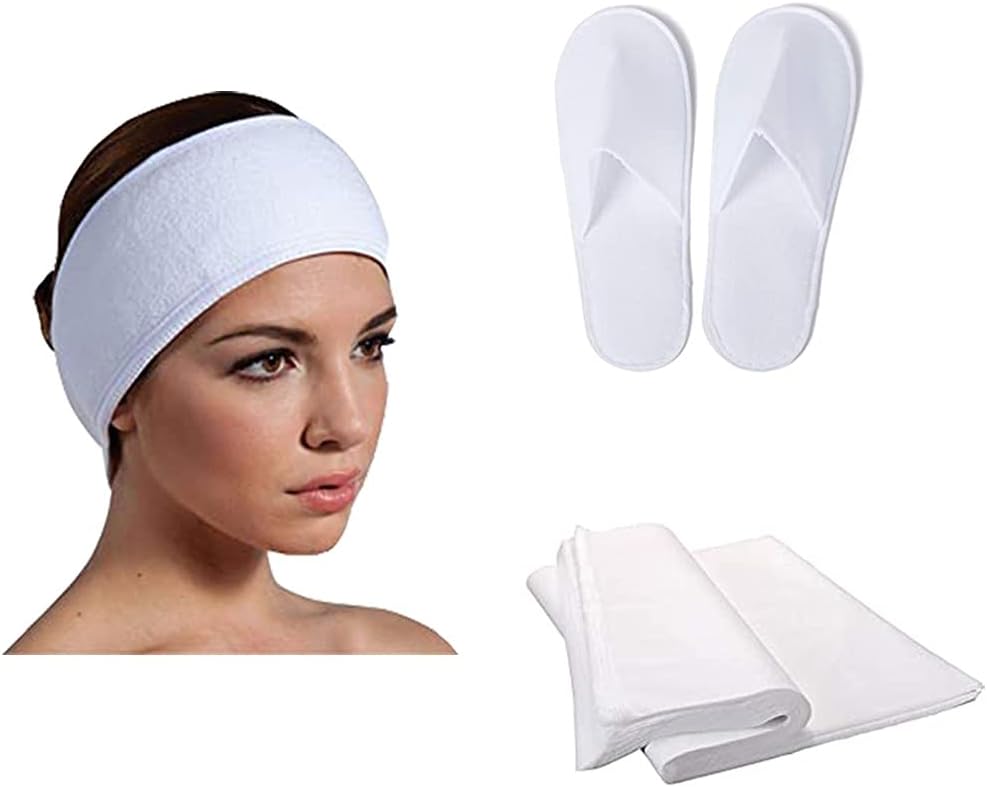 Saving Hygiene Kit-3 Spa Headband Disposable Hair Caps (30)