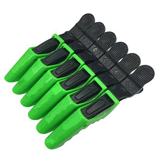 LA PERLA TECH 12pcs Salon Crocodile Hair Styling Clips-Sectioning Plastic Alligator Hair Clip For Thick Hair-Non-Slip DIY Accessories Hairgrip for Women and Girls