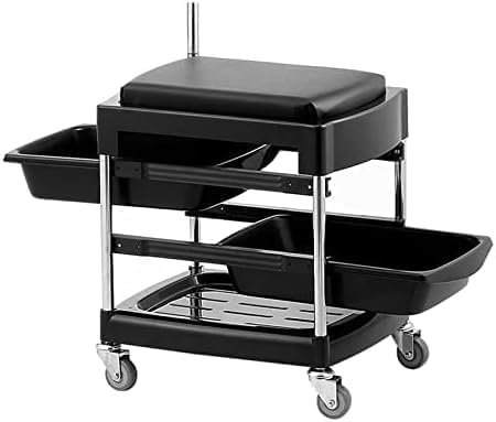 Professional Heavy Duty Pedicure -Manicure Stool Storage Cart for Nail Care Tools