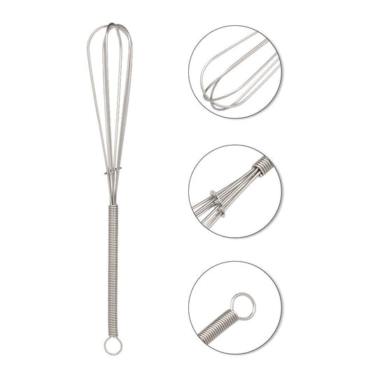 Stainless Steel Whisk Stirrer Cream Mixer Salon Barber Hairdressing Hair Color Dye Mixing Tools