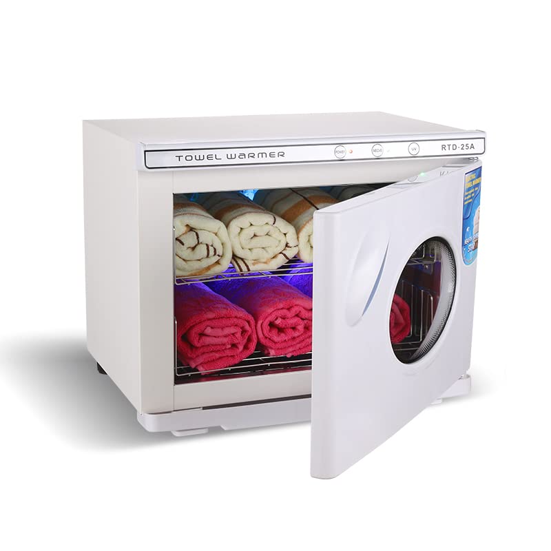 UV Towel Cabinet 25L UV Light Sterilizer Facial Salon Spa Towel Warmer Machine