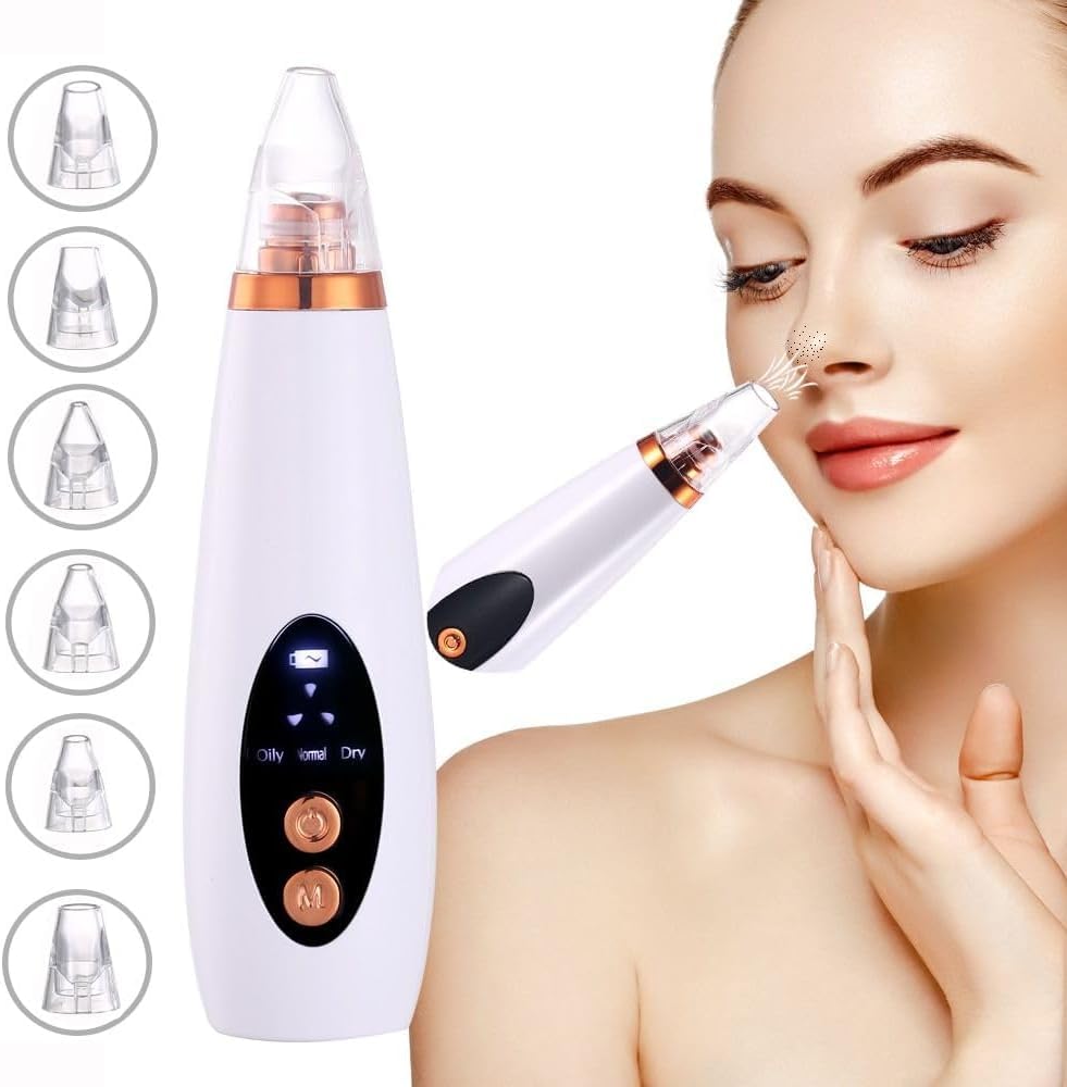 Blackhead remover vacuum pore cleaner,Removal Strong Suction Skin Cleaner Machin,USB Rechargeable,LED Display Blackhead Cleaner