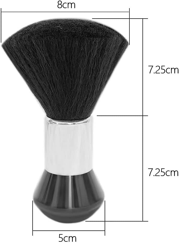 Hairdresser Neck Face Duster Brushes Barber Brush Hairdressing Cutting Cleaning Hairbrush Plastic Grip Ultra Soft Nylon Hair Sweep Brush Hair...