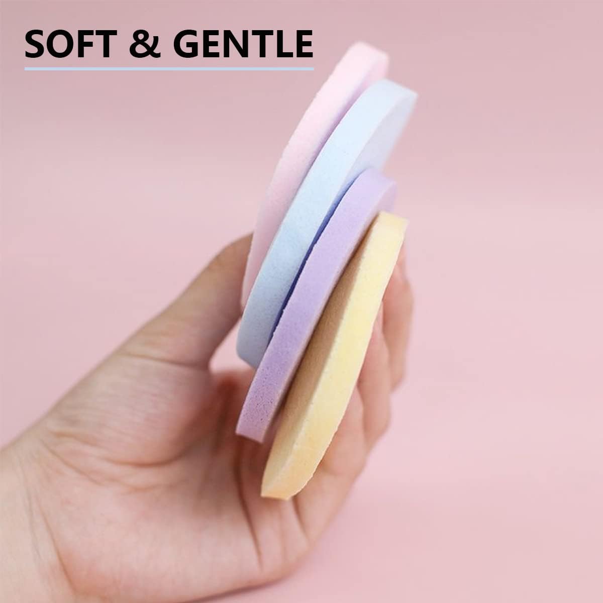 240 Pieces Compressed Facial Sponge for Estheticians Face Cleansing Sponge Makeup Removal Sponge Pad (Multicolor)