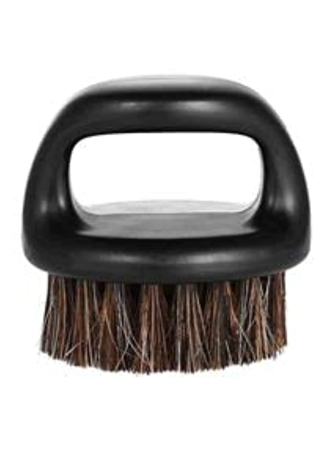 Beard Brush Horse Bristle Portable Cleaning Brush for Men's Beard - 1 Piece (BLACK)