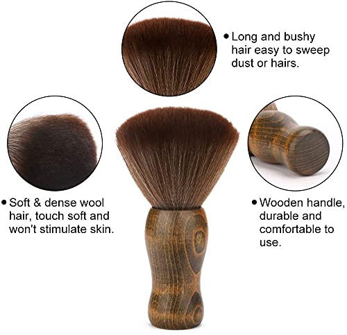 Barber Cleaning Hairbrush Dense Hair Sweep Brush Hairdressing Neck Face Duster Brush Salon Household Hair Styling Tool