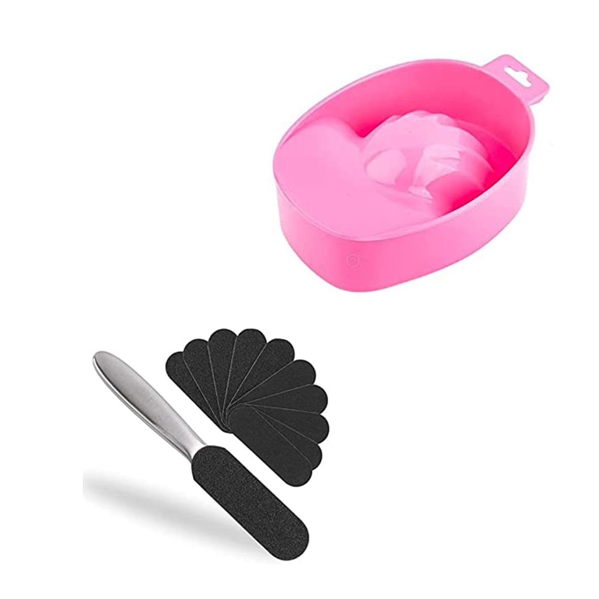 Foot Scrubber with Sticker and Nail Bowl