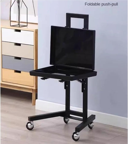 Rolling Trolley Spa Storage Organizer Stainless Steel Rolling Cart Acrylic Tray Salon Stand with Wheels Beauty-Home-office use