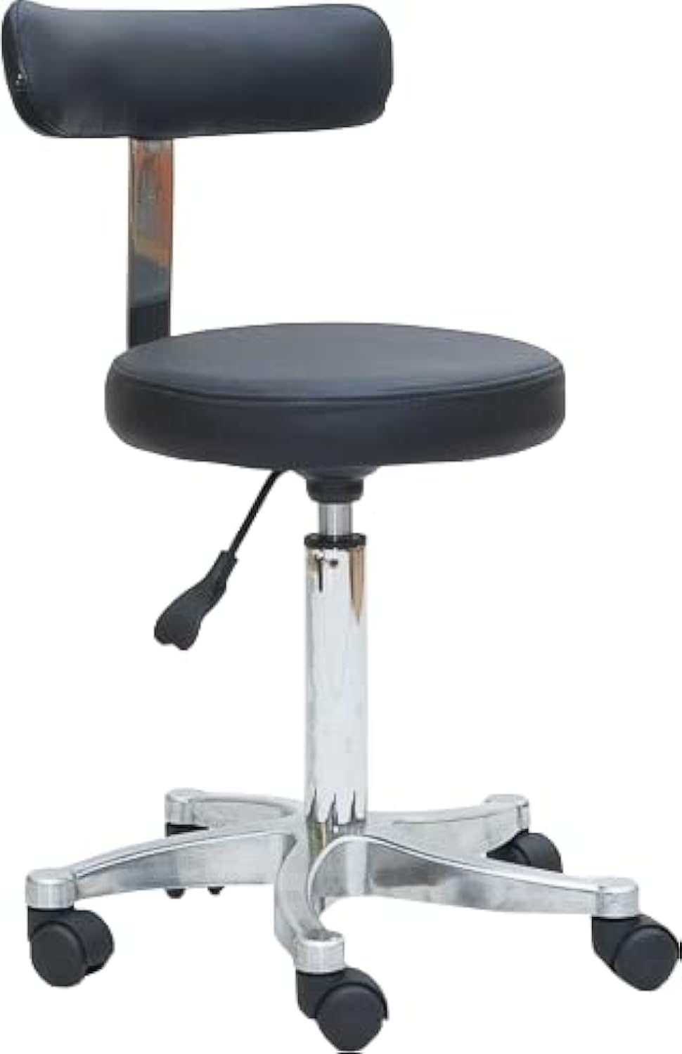 Styling Stool, Chair for Salon & Spa - Black