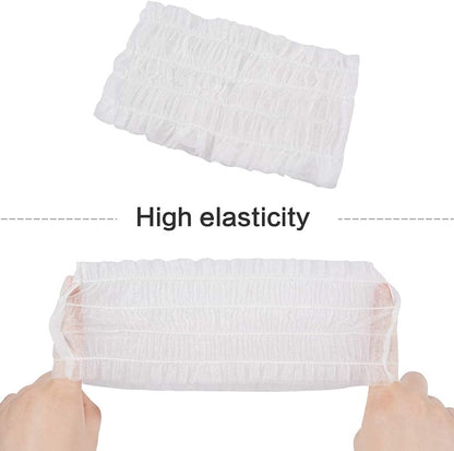 100 Pieces Disposable Headband Non-Woven, Spa Facial Headband