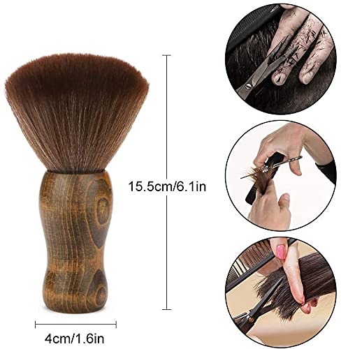 Barber Cleaning Hairbrush Dense Hair Sweep Brush Hairdressing Neck Face Duster Brush Salon Household Hair Styling Tool