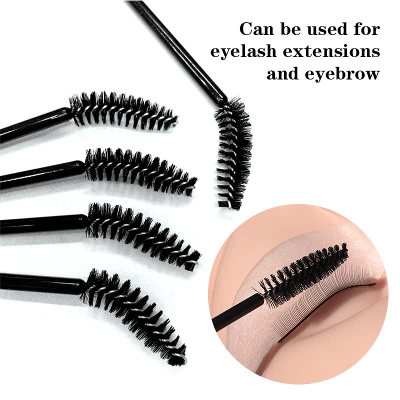 BLACK Eyelash Brush Mascara Brushes 50PCS