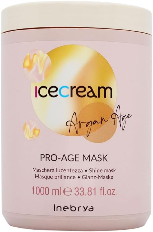 Inebrya Ice Cream Argan Age Pro Age Mask - Maschera Lucentezza 1000ml