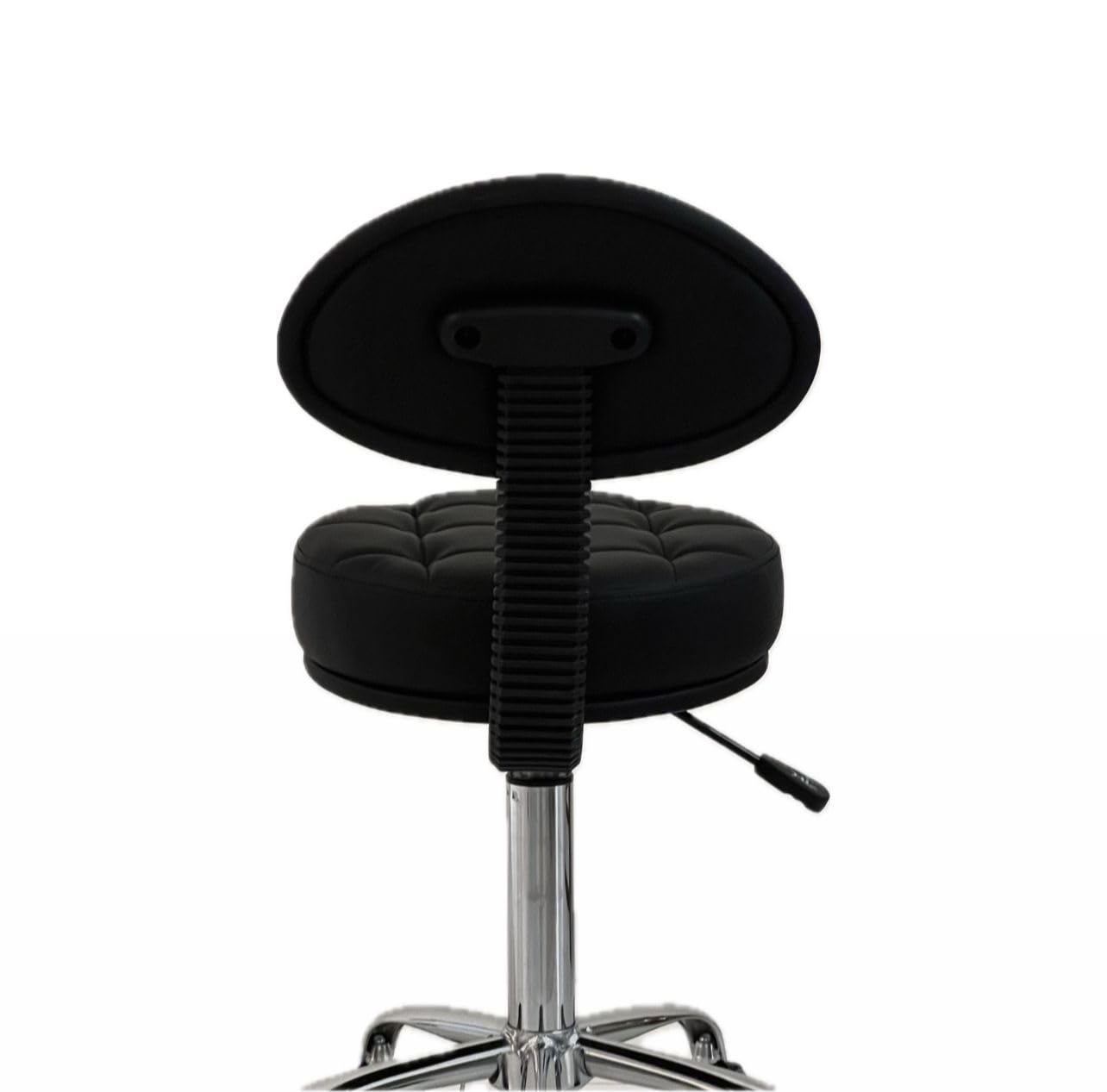 Salon Bar Stool Adjustable Height Rolling Massage Chair 360° Swivel Backrest Beauty Stool Spa Clinic