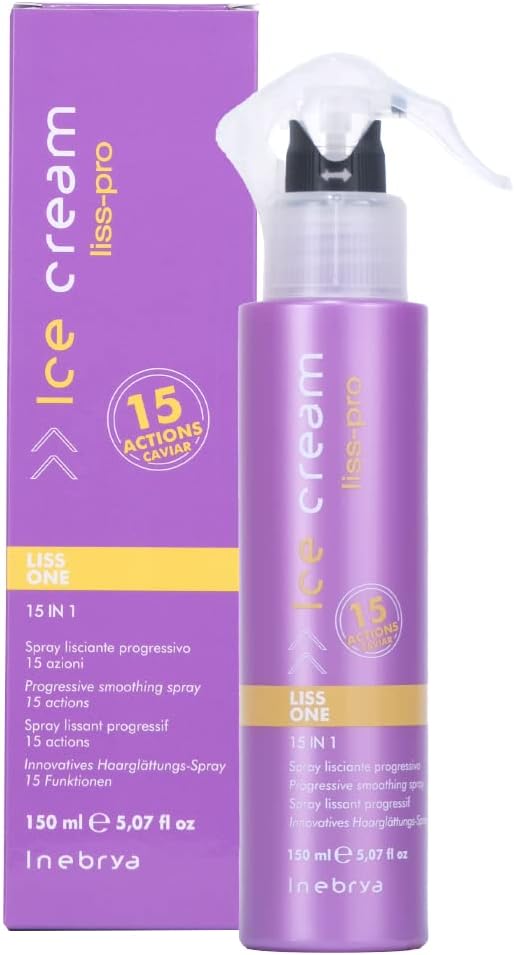 INEBRYA ICE CREAM LISS-PRO CAVIAR 15 in 1 ACTION SMOOTHING SPRAY 150 ML