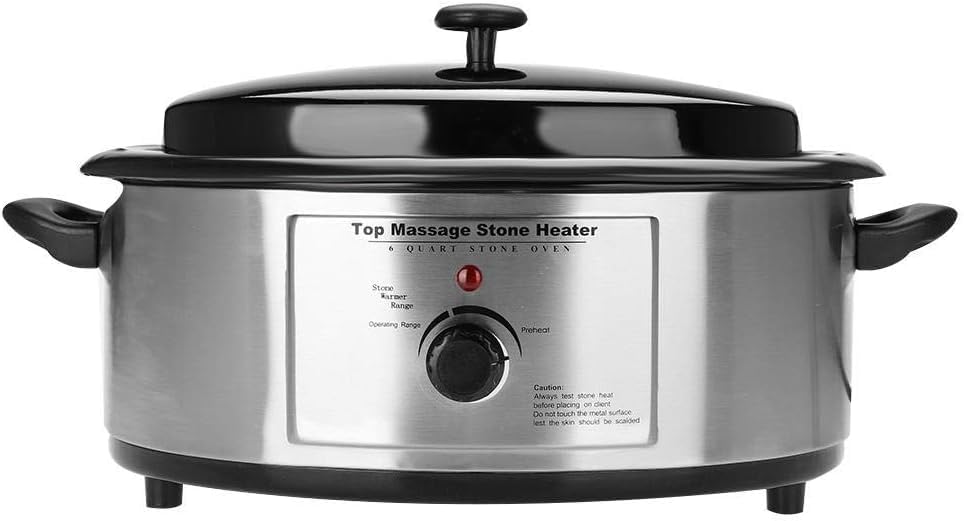 Professional Digital Massage Hot Stone Warmer Heater Heating Device (6 Quart/5.7 Litre) for Professional - Home Spa