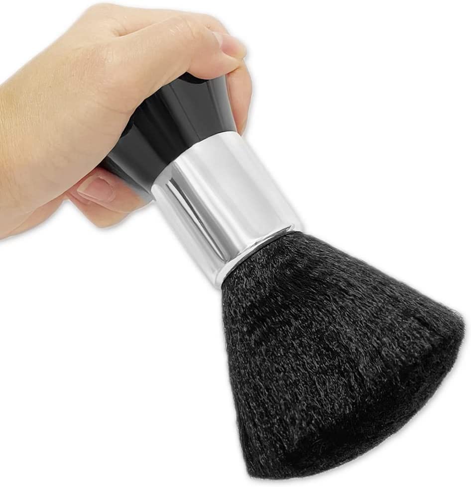 Hairdresser Neck Face Duster Brushes Barber Brush Hairdressing Cutting Cleaning Hairbrush Plastic Grip Ultra Soft Nylon Hair Sweep Brush Hair...