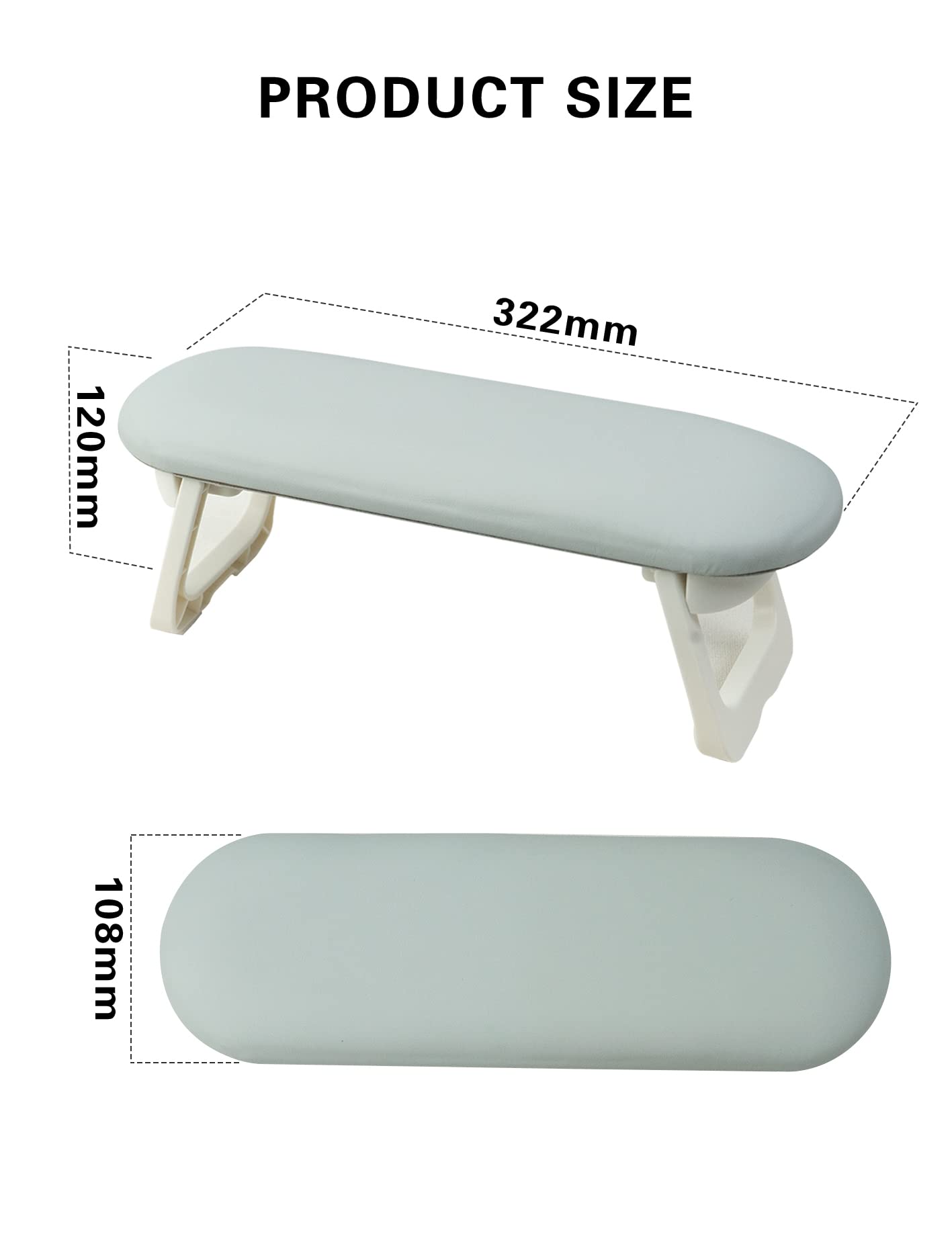 Nail Arm Rest, Microfiber Leather Manicure Hand Holder with Mat, Nail Table, Foldable Professional Nail Arm Rest Cushion Hand Pillow for Home and Nail Salon Technician Use