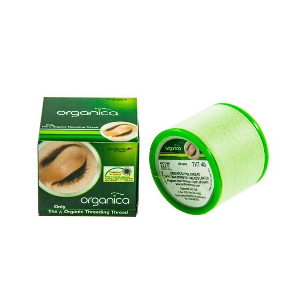 2 Spool x 300m Organica Organic Cotton Eyebrow Threading Thread - India