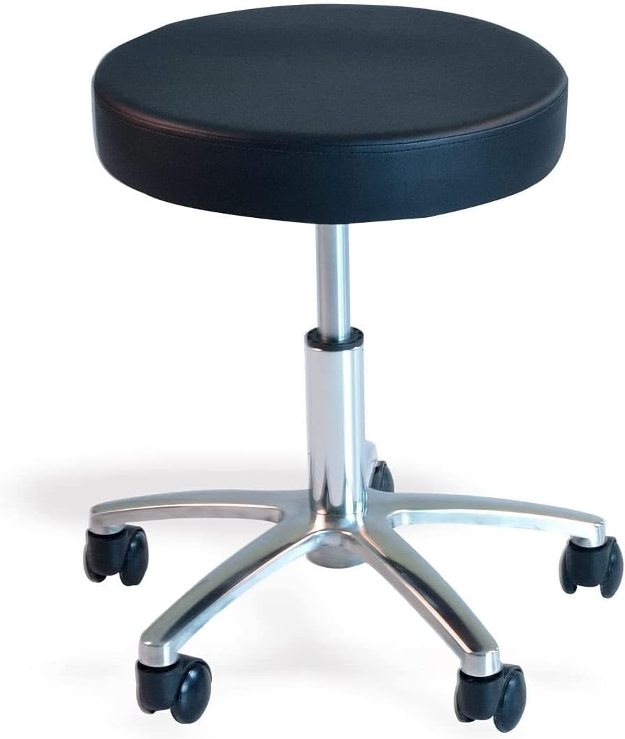 Salon Stool Chair Adjustable Height, Heavy Duty Hydraulic Rolling Metal Stool Multipurpose use -Salon-Bar-Office-Massage- Kitchen