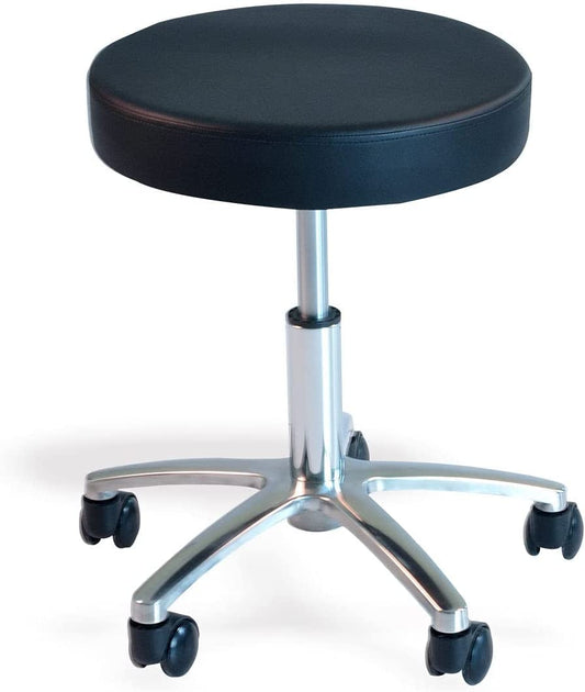 Salon Stool Chair Adjustable Height, Heavy Duty Hydraulic Rolling Metal Stool Multipurpose use -Salon-Bar-Office-Massage- Kitchen