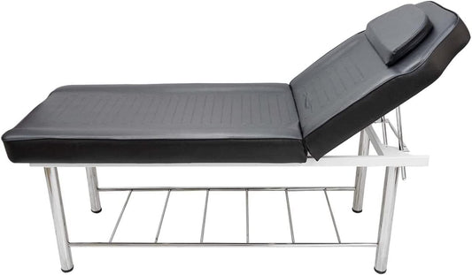 Facial-Massage -Medical -Clinic Equipment Furniture Reclining Bed Heavy Duty -High-Density Foam (Black) 1 YEAR WARRANTY