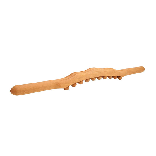 Wood Therapy Gua Sha Massage Tools - Wood Roller Stick Massager, Muscle Release and Soft Tissue Massage Tool, Back, Belly, Shoulder Flexor Release Tool, Lymphatic Drainage Tool